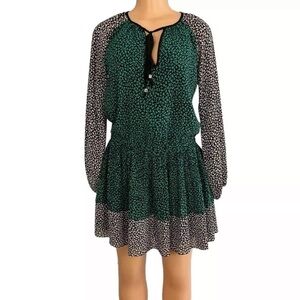 MICHAEL By MICHAEL KORS Peasant Dress Green S